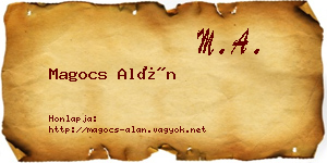 Magocs Alán névjegykártya